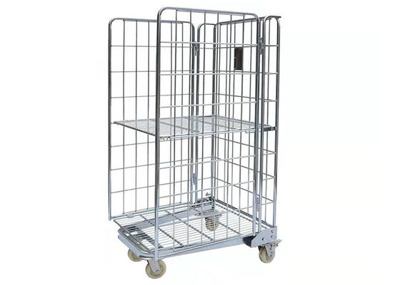 Plastiksprühbewegliches logistik-Umsatz-Draht-Mesh Storage Cagess 50x100