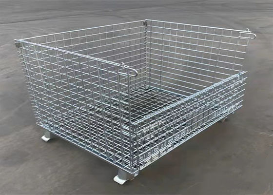 Metallpaletten-Käfig-Umsatz-Kasten-Plastiksprühen der Speicherfalten-6mm