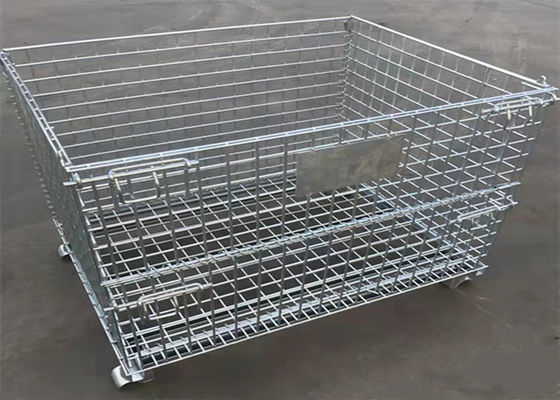Faltender Metallpaletten-Käfig des Rahmen-Speicher-Q235 für Sicherheit