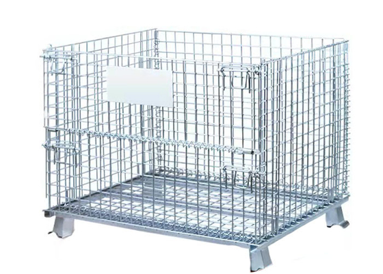Fingerabdruck-beständiger 6.0mm faltbarer Draht-Mesh Container Cage Express Transfer-Kasten