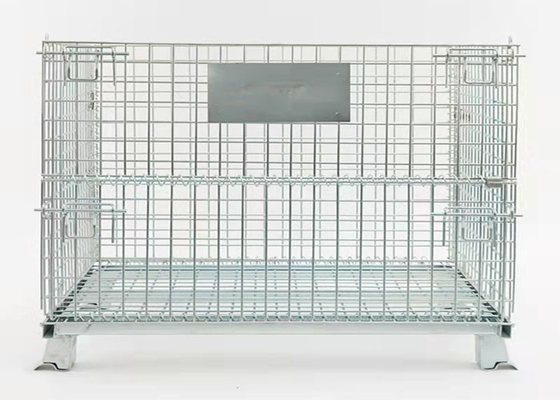 Galvanisierter faltbarer Mesh Cage Stacking Iron Frame-Schmetterling des Draht-350kg