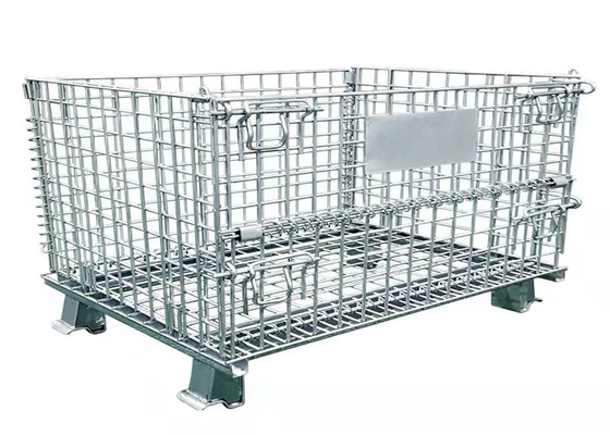 Galvanisierter faltbarer Mesh Cage Stacking Iron Frame-Schmetterling des Draht-350kg