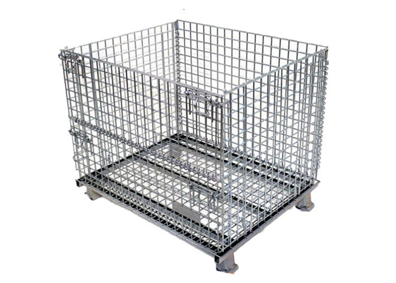 Das Eilsortieren lagern 6.4mm faltbaren Draht Mesh Cage Turnover Iron Frame ein
