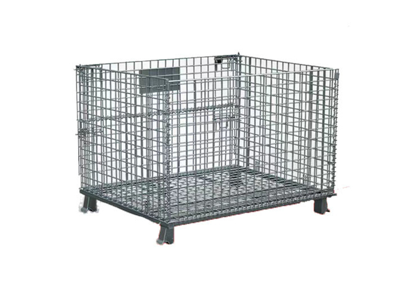 Das Eilsortieren lagern 6.4mm faltbaren Draht Mesh Cage Turnover Iron Frame ein