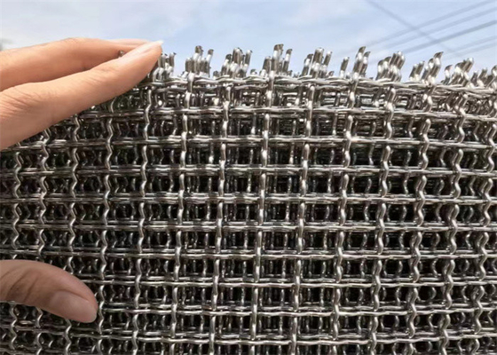 Diamond Hole Corrugated Metal Crimped-Drahtgewebe Mesh Decorative Steel Plate